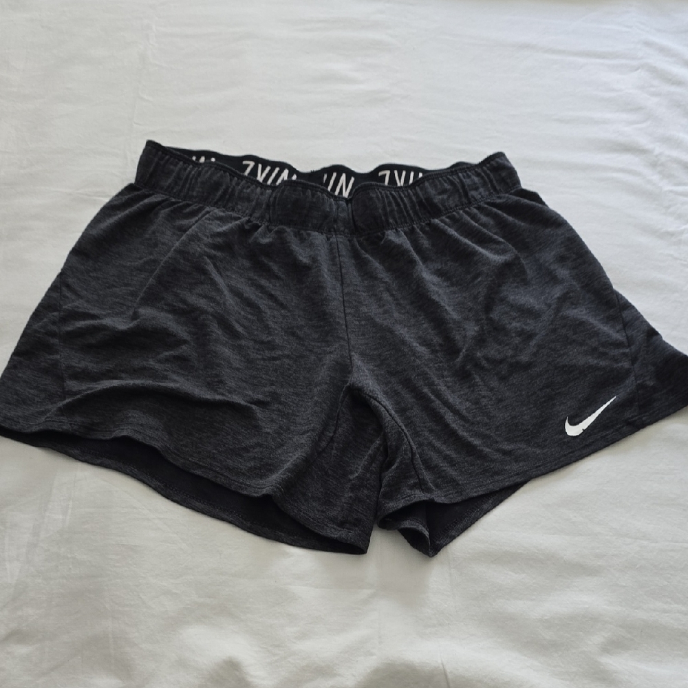 Nike Women's Charcoal Gray Athletic Shorts